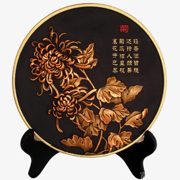 金菊摆件免抠