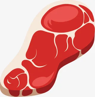 矢量新鲜牛肉免抠
