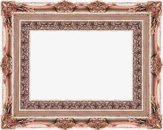 森系木纹相框婚礼免抠