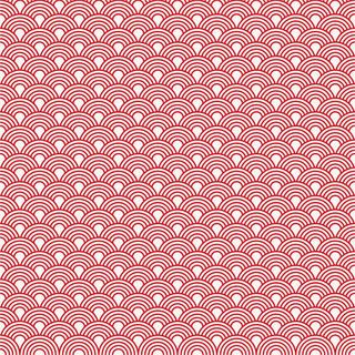 红色中国风海浪背景