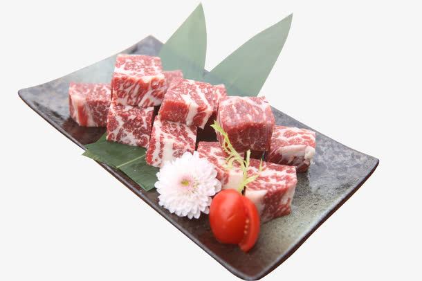 安格斯雪花牛肉粒免抠