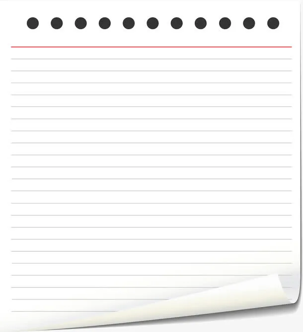 信纸左右翻页免抠