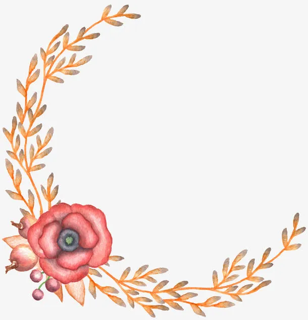 花卉边框免抠