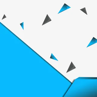 蓝色科技立体边框免抠