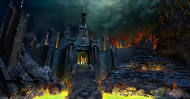 电影里的火焰山峰免抠