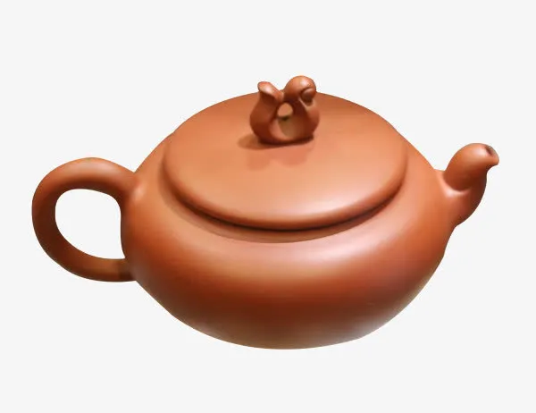 红泥孩儿钮紫砂壶免抠