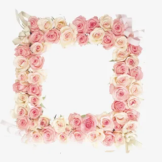 唯美花框素材下载免抠