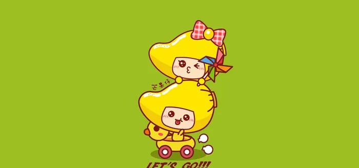 卡通芒果形象背景高清