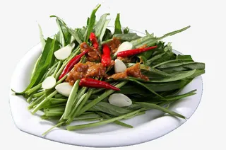 泰式炒空心菜免抠