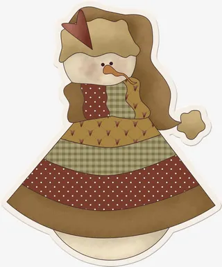 漂亮卡通小雪人免抠