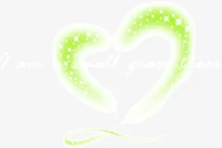 淡绿色创意爱心免抠