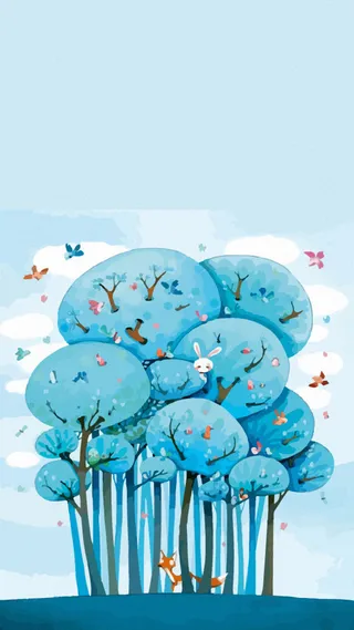 卡通元素H5背景高清