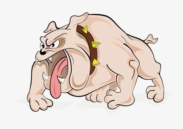 矢量斗牛犬免抠