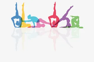 矢量瑜伽动作免抠