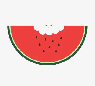 扁平化西瓜免抠