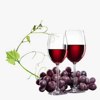 高清简约葡萄酒植物免抠