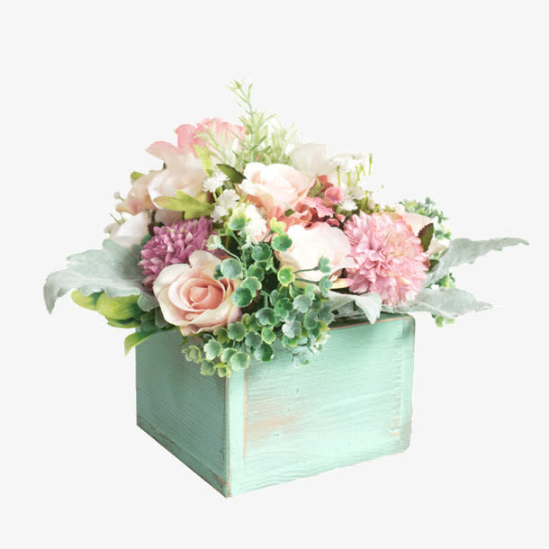 仿真花摆件套装免抠