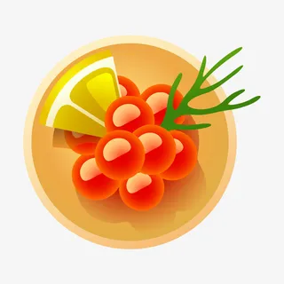 手绘食物水果拼盘免抠