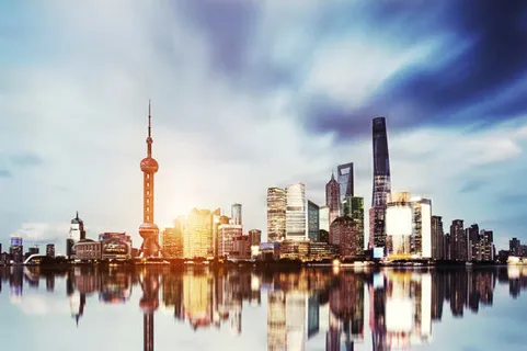 上海浦东傍晚时光素材免抠