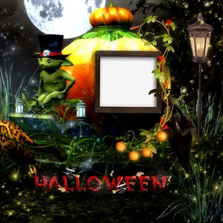 森林创意相框免抠