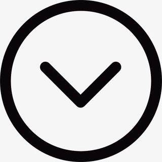 向下箭头在小圈子图标免抠