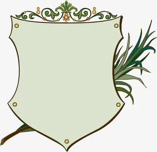 盾牌型画板素材免抠