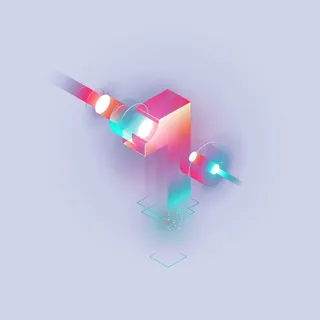 创意舞台霓虹灯灯管免抠