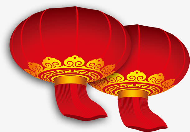 大红灯笼免抠