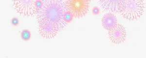 卡通放射性礼花七夕免抠
