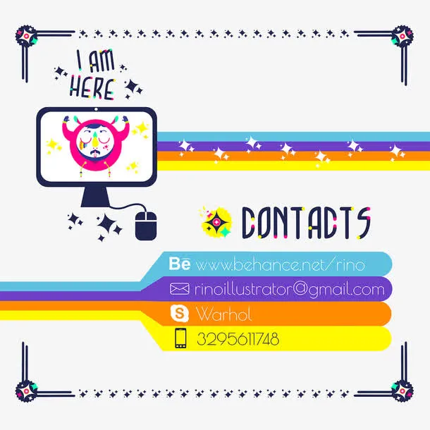 创意不规划边框图案免抠