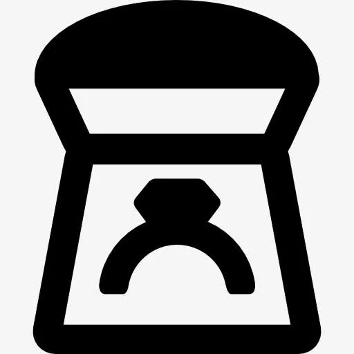 结婚戒指图标免抠