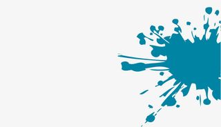 矢量蓝色墨迹名片免抠