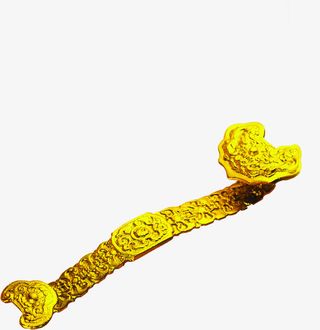 金色创意玉如意设计免抠