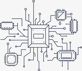 卡通手绘线路图免抠素材免抠