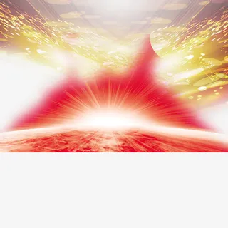 红色中国风海报装饰免抠