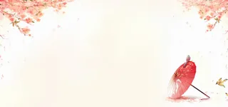 唯美古风手绘背景高清