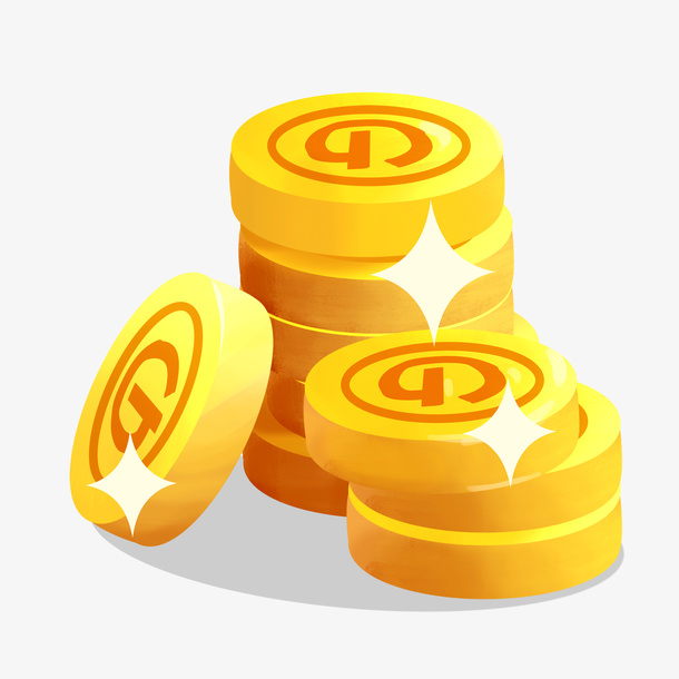 金币元素可爱免抠