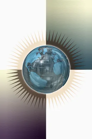 创意抽象地球海报背景高清