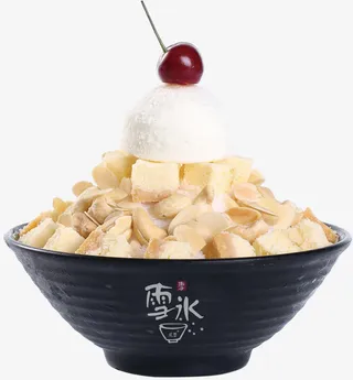 腰果芝士雪花冰免抠