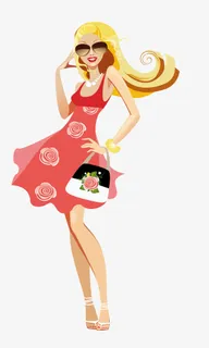 时尚女人矢量图免费下载免抠