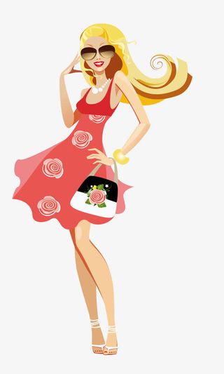 时尚女人矢量图免费下载免抠