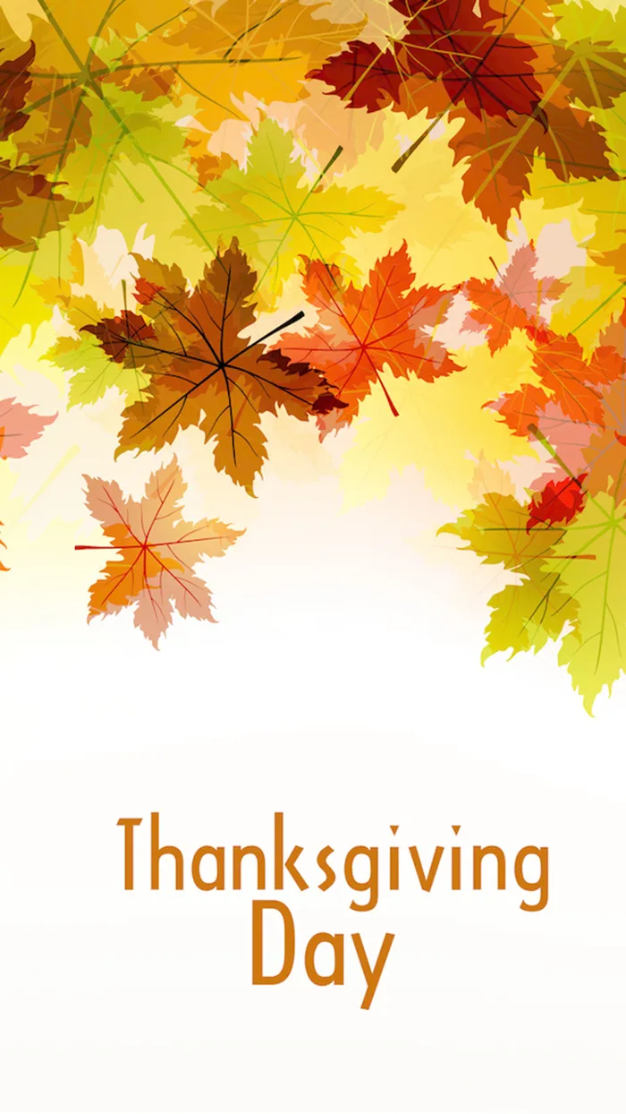 多彩枫叶复活节背景图高清