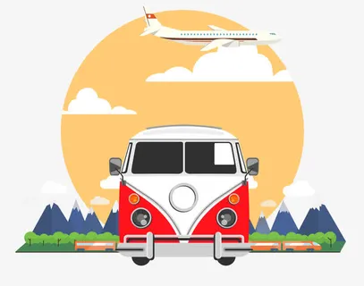 卡通国庆出游免抠