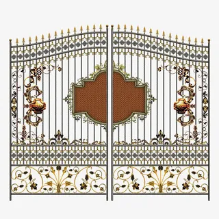 欧式铁门免抠