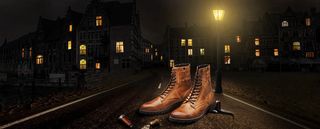 大气夜景男鞋促销banner高清