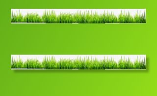 绿色草地边框海报背景七夕情人节免抠