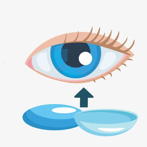 戴隐形眼镜的眼睛免抠