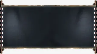 卷轴黑色皮质边框免抠