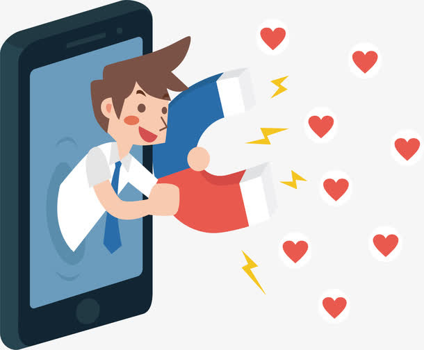 网络社交红人免抠