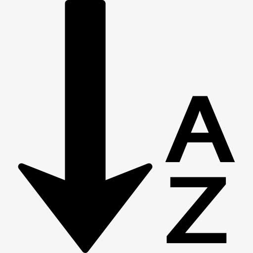 按字母顺序排列图标免抠